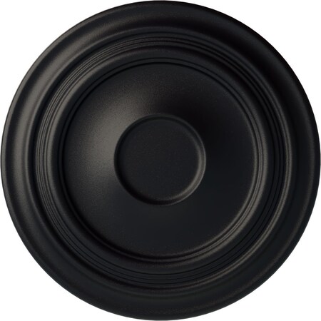 Ekena Millwork Traditional Ceiling Medallion (Fits Canopies up to 5 1/2"), 24 3/8"OD x 1 1/2"P, Steel Gray CM24TRSGS